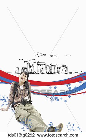 traveling Great Britain View Large Illustration Drawing - traveling Great Britain. Fotosearch