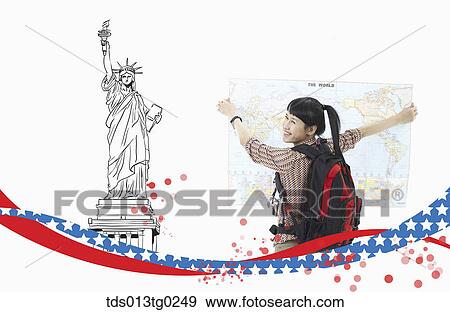 Stock Illustration - traveling world. Fotosearch