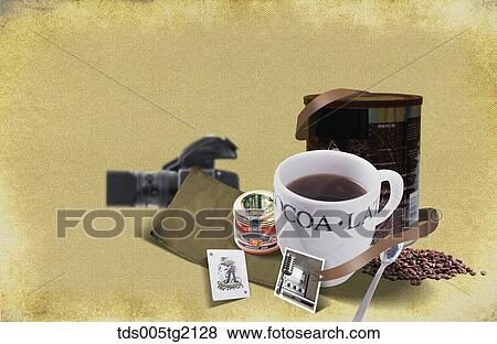 Stock Illustration - coffee and coffeebeans. Fotosearch