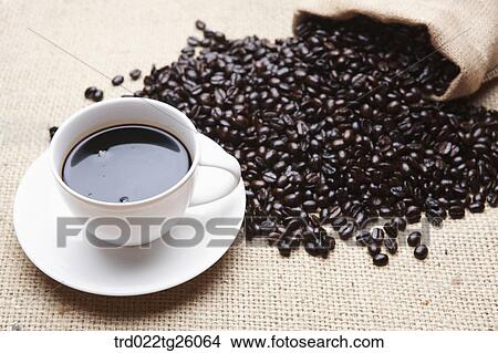 Stock Illustration - coffee and roasted beans . Fotosearch