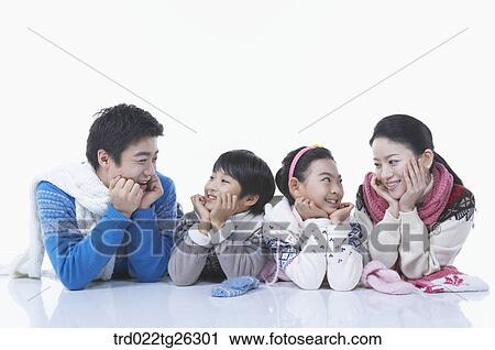 family members cup their chin in their hands View Large Illustration Clip Art - family members cup their chin in their hands. Fotosearch