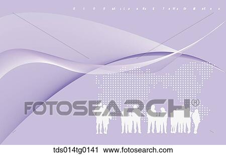 Clip Art - global network leader. Fotosearch