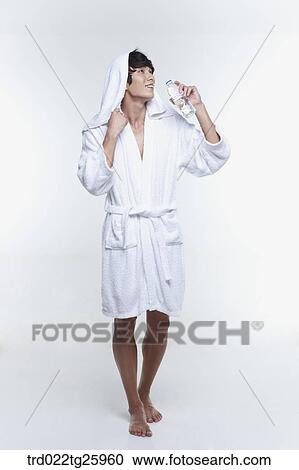 guy in bathrobe View Large Illustration Clipart - guy in bathrobe. Fotosearch