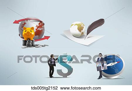 Drawing - international business. Fotosearch