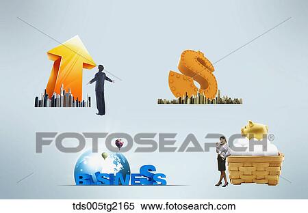 Stock Illustration - international business. Fotosearch