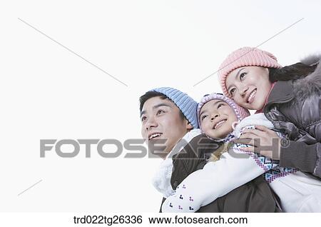 Stock Illustration - parents and daughter hugging each other. Fotosearch