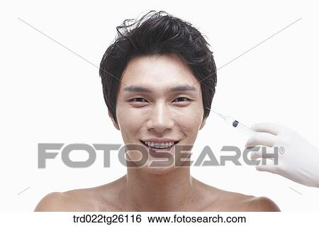 skincare of guy's face View Large Illustration Stock Illustration - skincare of guy's face. Fotosearch
