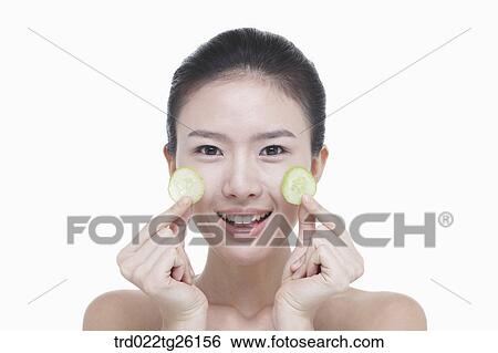 Stock Illustration - skincare of woman's face. Fotosearch
