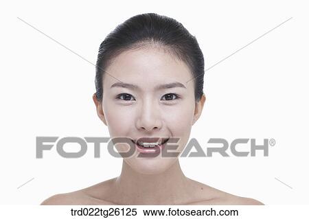 Stock Illustration - spotless face of woman. Fotosearch