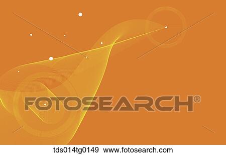 Stock Illustration - wave effect illustrated background. Fotosearch