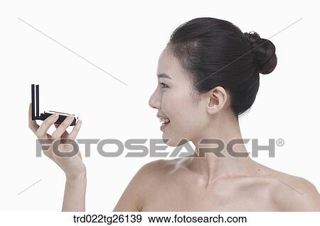 woman and makeup tool View Large Illustration Stock Illustration - woman and makeup tool. Fotosearch