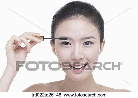 woman wearing makeup View Large Illustration Stock Illustration - woman wearing makeup. Fotosearch