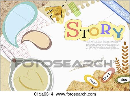Clipart - illustration of best story board. Fotosearch