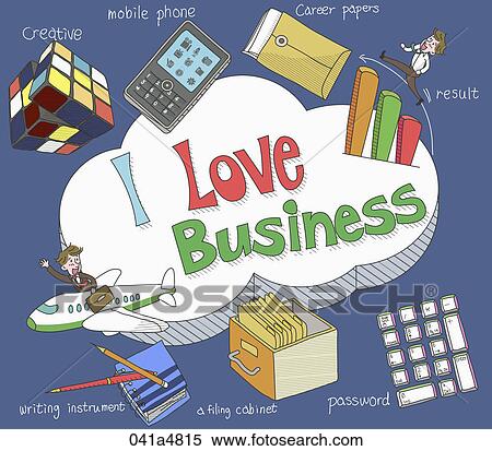 illustration of business View Large Clip Art Graphic Clipart - illustration of business . Fotosearch