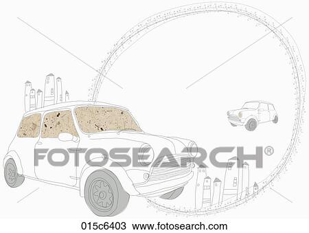 illustration of car View Large Clip Art Graphic Clipart - illustration of car. Fotosearch