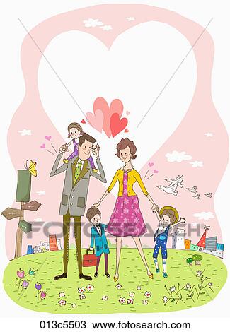 Clipart - illustration of childbirth. Fotosearch