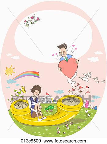 Clip Art - illustration of counseling teenagers. Fotosearch