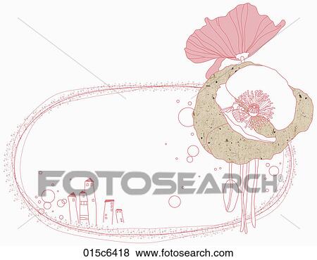 illustration of flower blossoms View Large Clip Art Graphic Clip Art - illustration of flower blossoms. Fotosearch