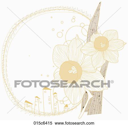 illustration of flowers View Large Clip Art Graphic Clipart - illustration of flowers. Fotosearch