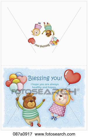 Clip Art - illustration of greeting cards. Fotosearch