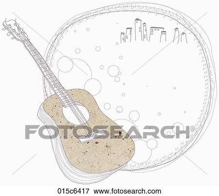 illustration of guitar View Large Clip Art Graphic Clip Art - illustration of guitar. Fotosearch