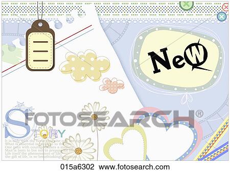 Clipart - illustration of new story board. Fotosearch