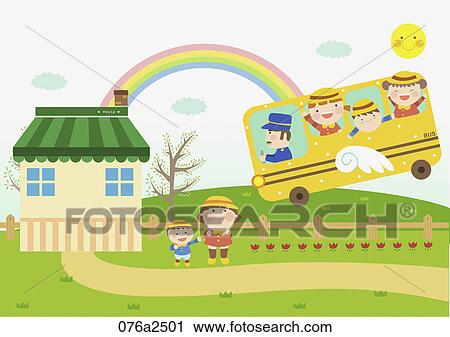 Clipart - illustration of preschooler kid. Fotosearch