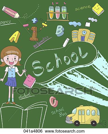 illustration of school matters View Large Clip Art Graphic Clip Art - illustration of school matters. Fotosearch
