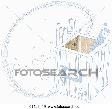 illustration of stationery View Large Clip Art Graphic Clip Art - illustration of stationery. Fotosearch
