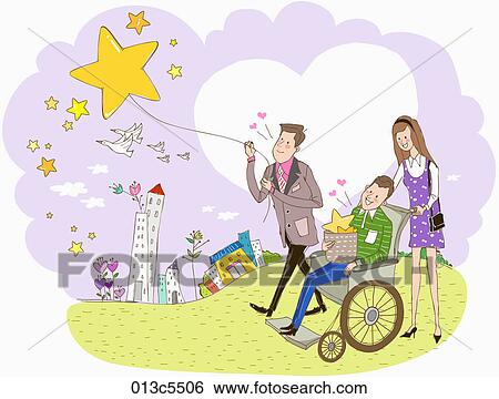 Clip Art - illustration of supporting the job applicant. Fotosearch