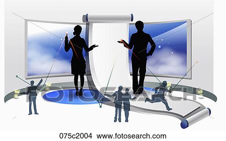 Clipart - illustration of ubiquitous and technology. Fotosearch