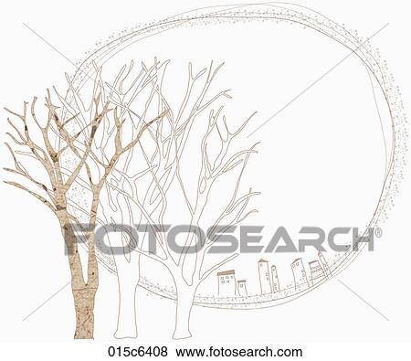 illustration of winter tree View Large Clip Art Graphic Clip Art - illustration of winter tree. Fotosearch