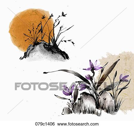 2016 lunar year illustration oriental mood View Large Illustration Stock Illustration - 2016 lunar year illustration oriental mood. Fotosearch