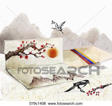 2018 lunar year illustration oriental mood View Large Illustration Stock Illustration - 2018 lunar year illustration oriental mood. Fotosearch