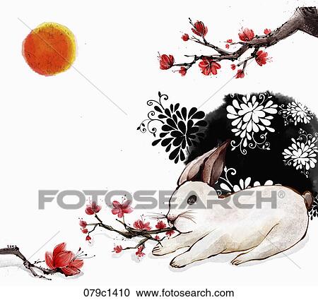 2020 lunar year illustration oriental mood View Large Illustration Clipart - 2020 lunar year illustration oriental mood. Fotosearch