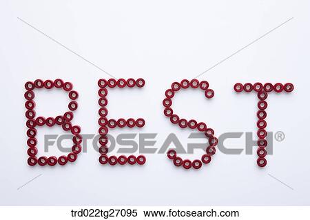 Stock Illustration - BEST words in red color. Fotosearch