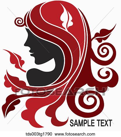 charming hair style in illustration View Large Illustration Clipart - charming hair style in illustration. Fotosearch