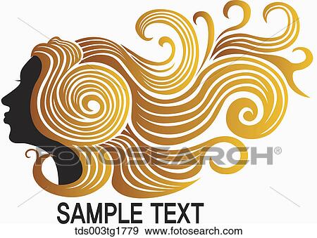 charming hair style in illustration View Large Illustration Stock Illustration - charming hair style in illustration. Fotosearch