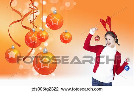 Christmas decoration View Large Illustration Drawing - Christmas decoration. Fotosearch