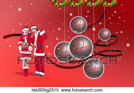 Christmas decoration View Large Illustration Stock Illustration - Christmas decoration. Fotosearch