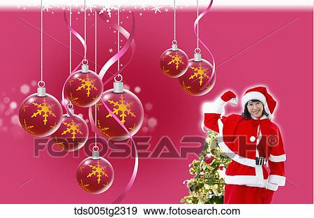 Stock Illustration - Christmas decoration. Fotosearch