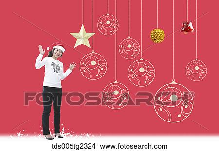Christmas decoration View Large Illustration Stock Illustration - Christmas decoration. Fotosearch