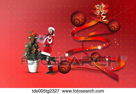 Stock Illustration - Christmas decoration. Fotosearch