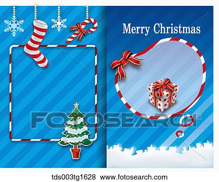 Stock Illustration - Christmas greeting background. Fotosearch