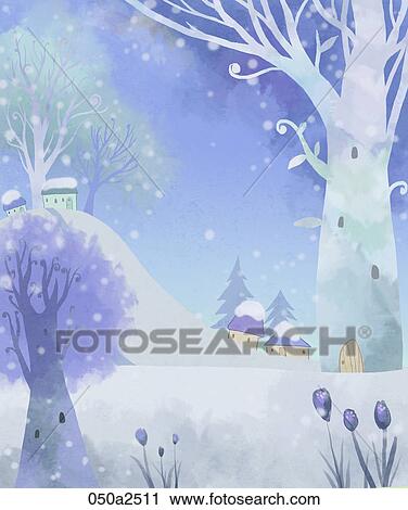 Clip Art - Christmas mood illustration. Fotosearch