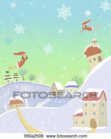 Christmas mood illustration View Large Illustration Stock Illustration - Christmas mood illustration. Fotosearch