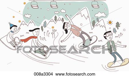 Christmas mood in illustration View Large Illustration Stock Illustration - Christmas mood in illustration. Fotosearch