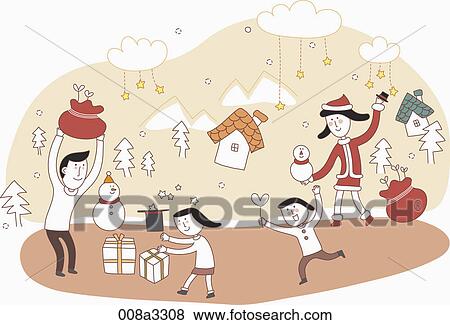 Christmas mood in illustration View Large Illustration Stock Illustration - Christmas mood in illustration. Fotosearch