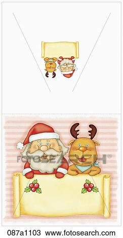 chrstmas greeting card View Large Illustration Drawing - chrstmas greeting card. Fotosearch