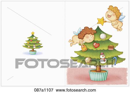 chrstmas greeting card View Large Illustration Stock Illustration - chrstmas greeting card. Fotosearch